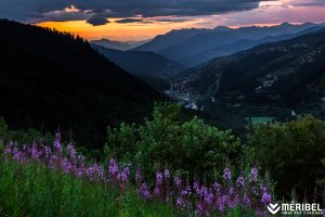 meribel sunset