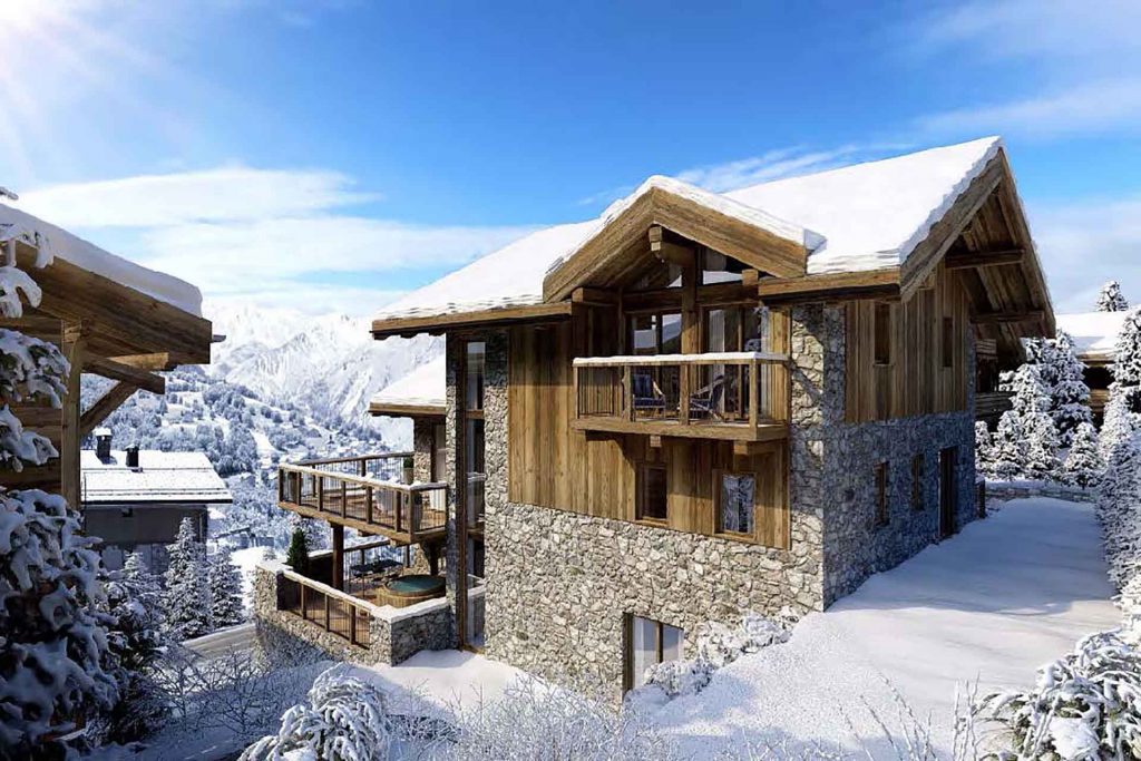 new build family chalet in st Martin de Bellleville