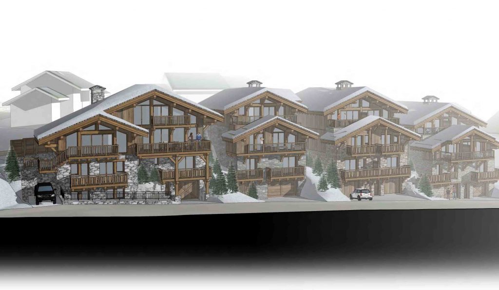 new chalet close to the piste in st Martin